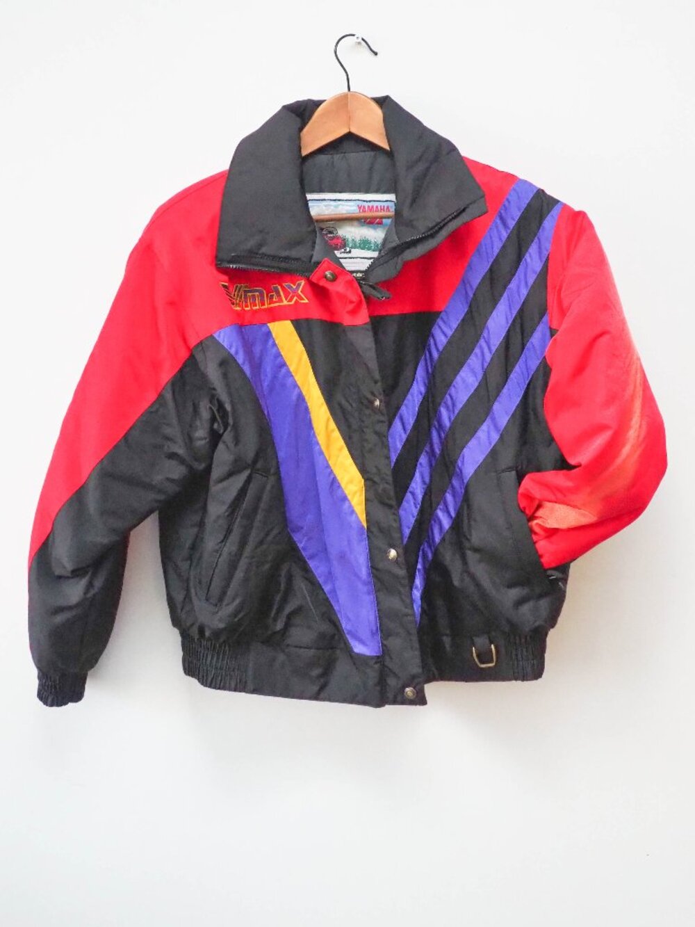 Vtg Yamaha Racing Insulated Jacket - Ladies Large Warm Cozy Winter Bomber